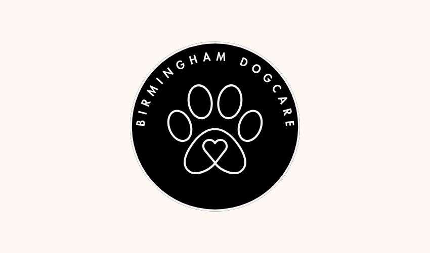 dogcare logo black background